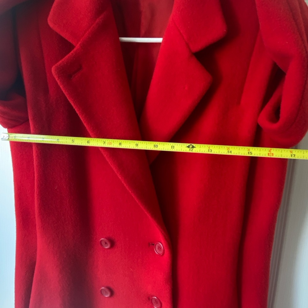 Red Wool Coat 🎈 - Picture 4 of 8